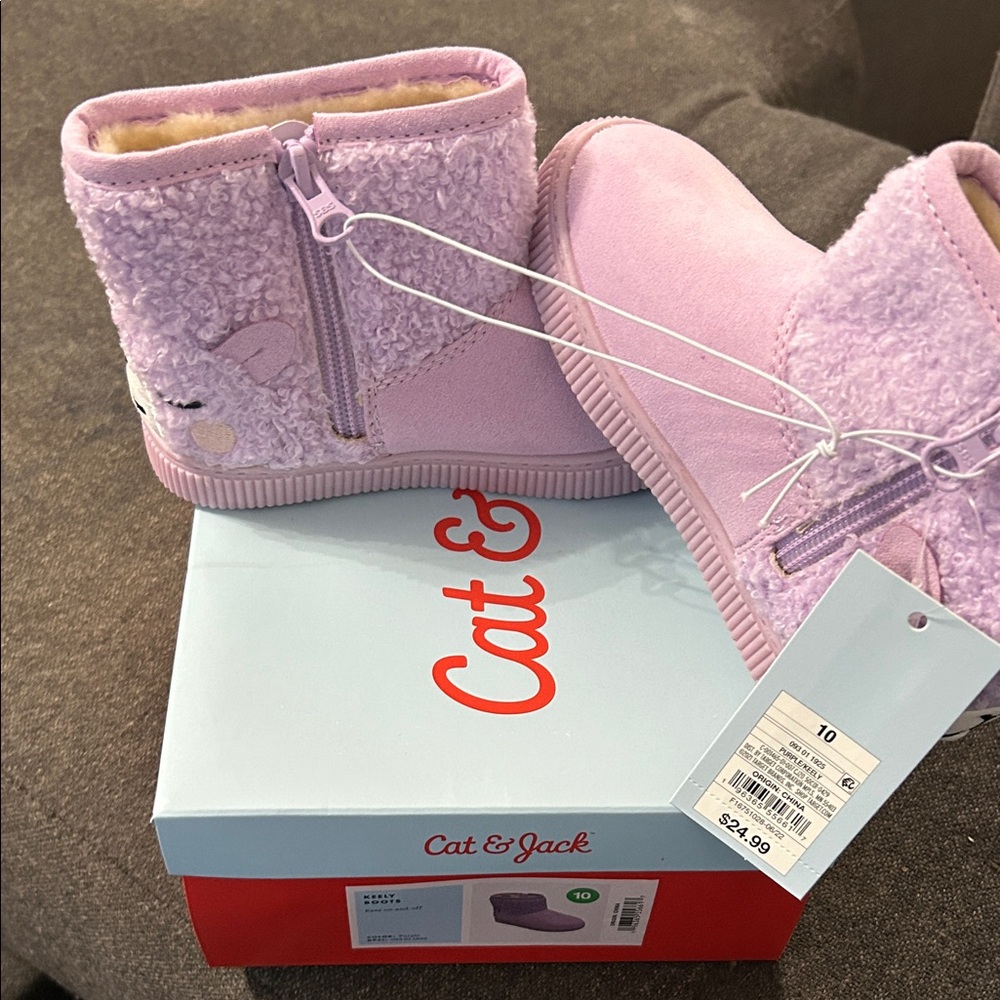 Cat & Jack Lavender Toddler Boots